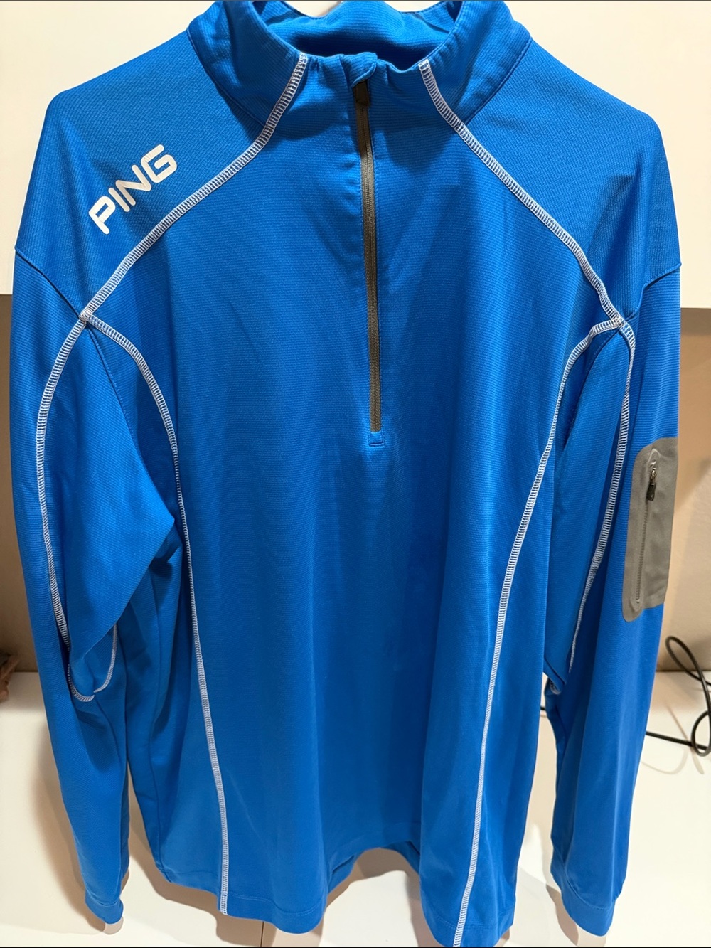 PING Electric Blue Performance Half-Zip Pullover